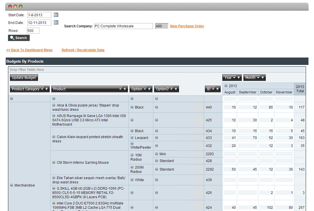 Smart buying and reordering