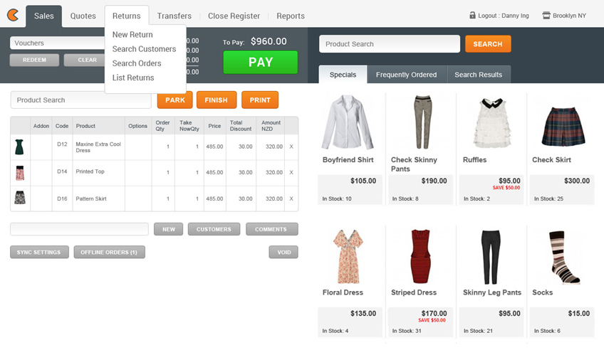 cin7 point of sale system
