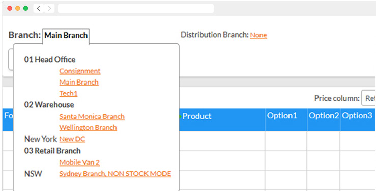 Screenshot showing how you no longer need multiple processes to check and sell stock from other stores