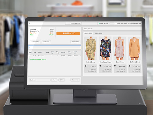 A complete POS system showing Cin7's Desktop and Tablet Cloud POS